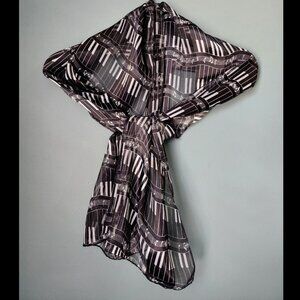 2/$15 Lightweight Musical Piano Scarf